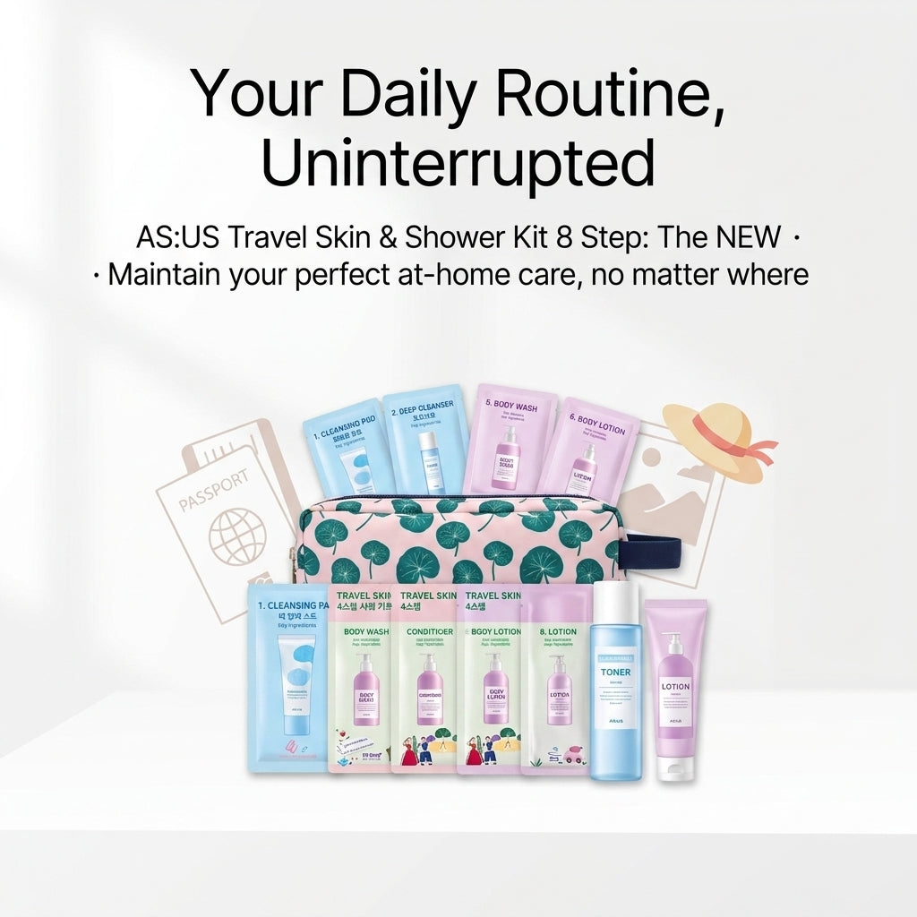 Travel Skin & Shower Kit 8 Steps