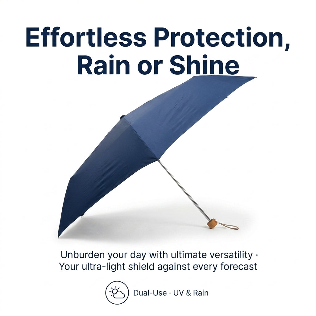 Ultralight UV Sun & Rain Umbrella - Navy