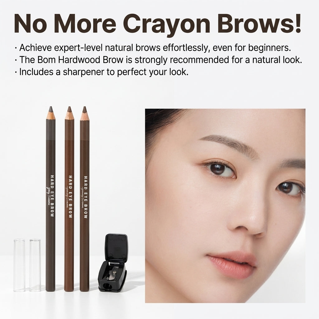 The Bom Hardwood Eyebrow Pencil Set (2 Pcs)