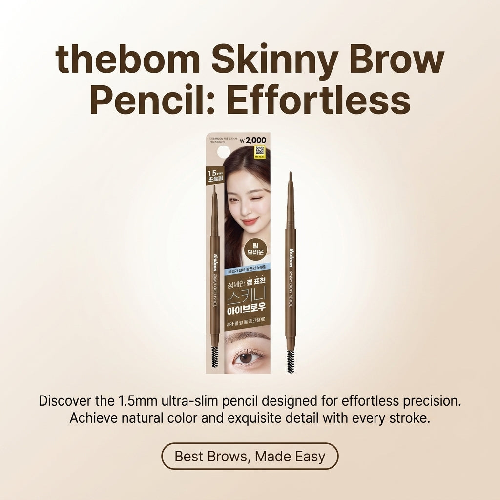 The Bom Slim Eyebrow Pencil for Defined Brows