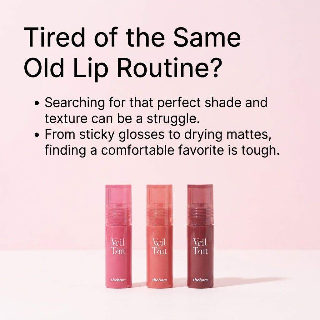 The Bom Veil Tint Lip Stain for Natural Look