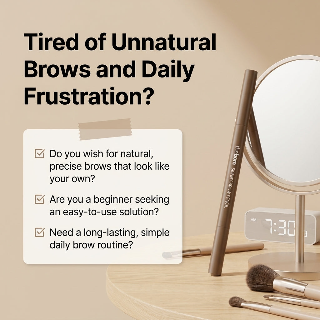 The Bom Slim Eyebrow Pencil for Defined Brows