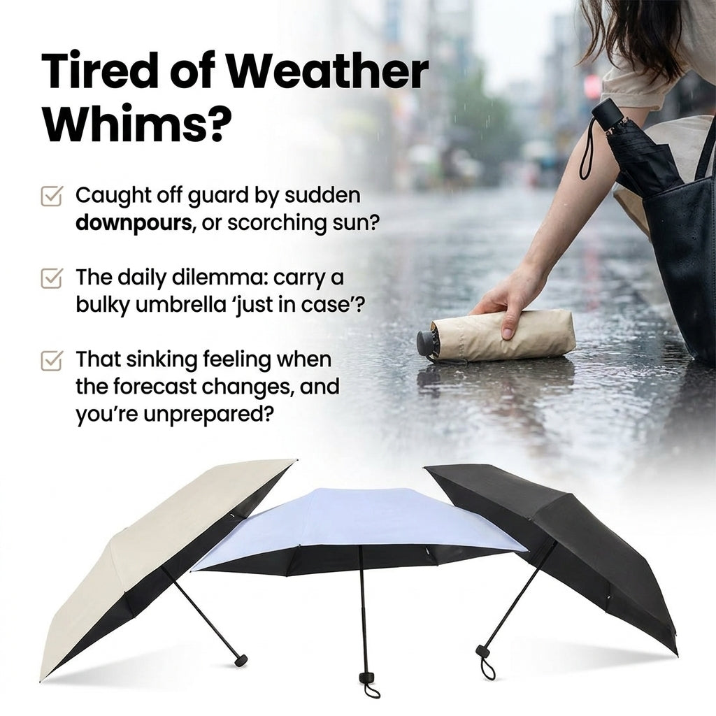 Olive Young Ultra Mini Blackout UV Umbrella Parasol (3 Colors)