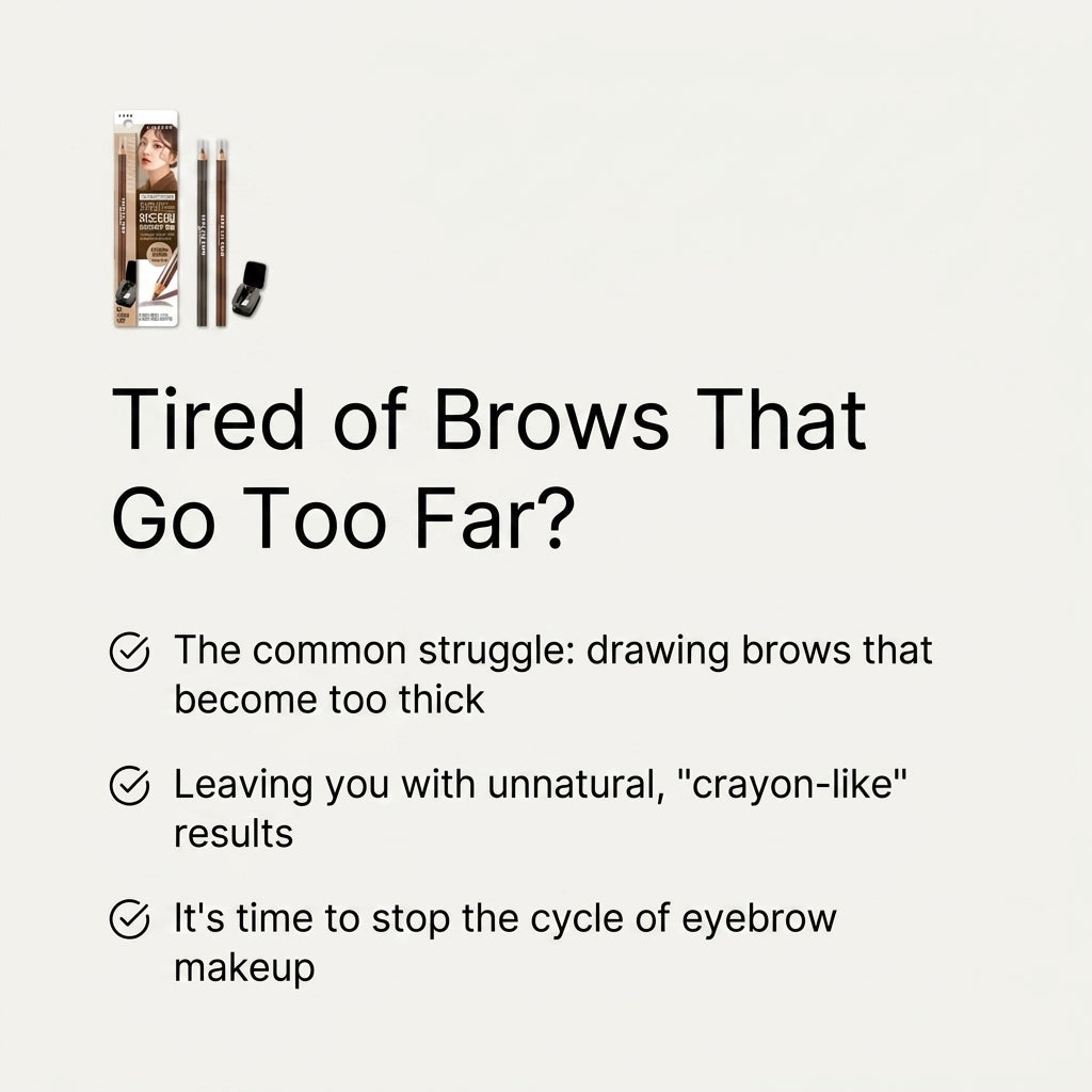 The Bom Hardwood Eyebrow Pencil Set (2 Pcs)