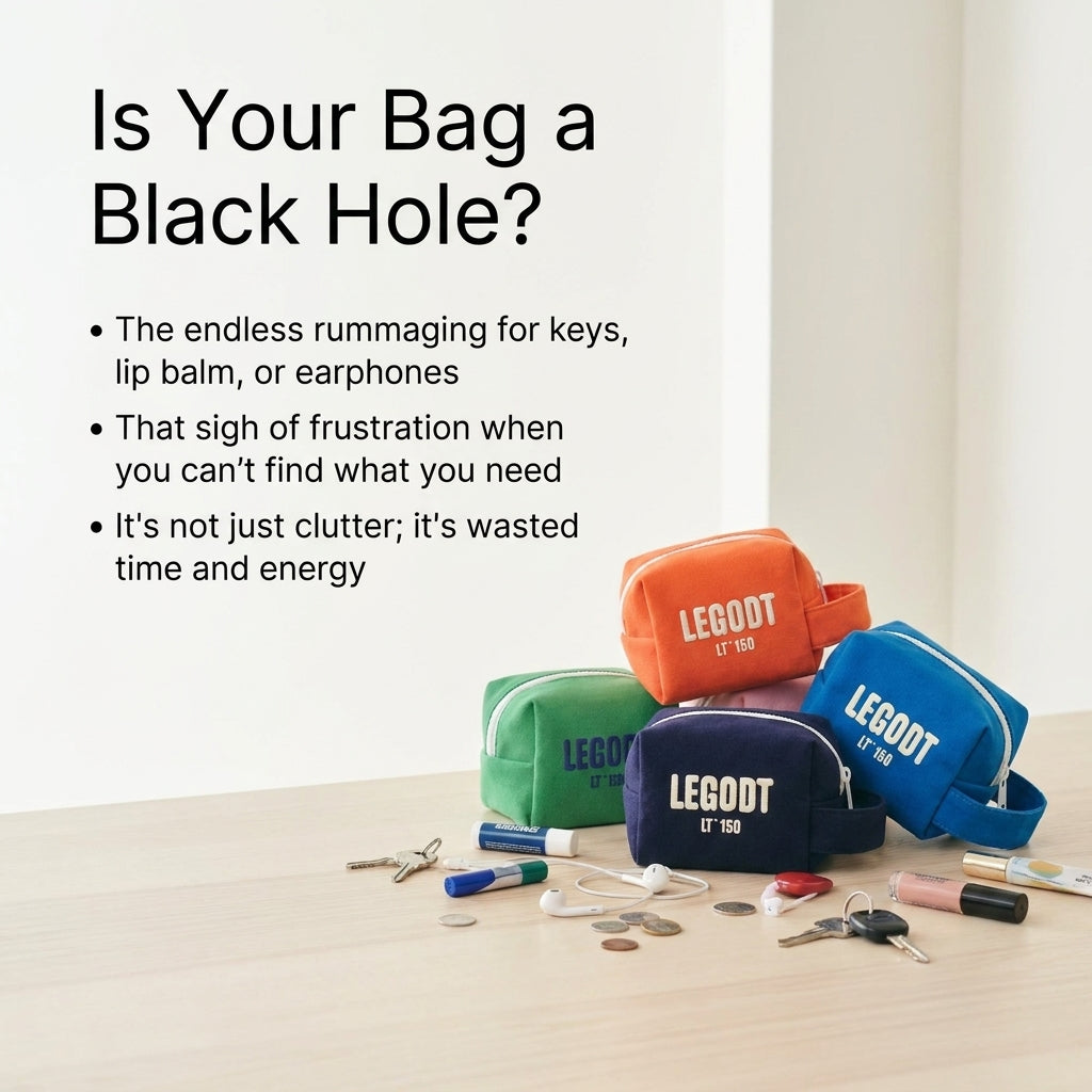 Legot Handy Cube Travel Pouch L - 5 Colors Organizer Bag