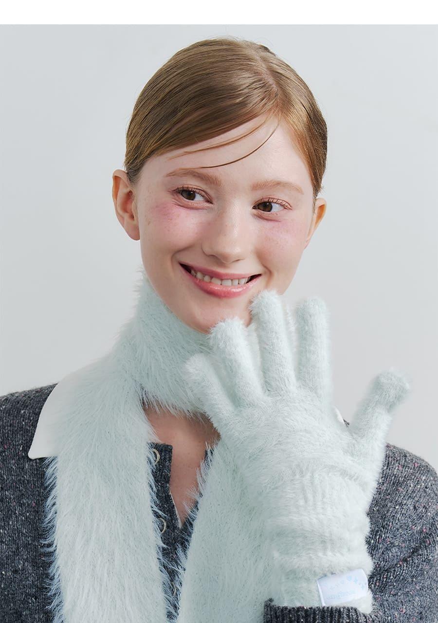 OY Gift Anbrox Soft Fuzzy Fingerless Gloves (3-Pack)