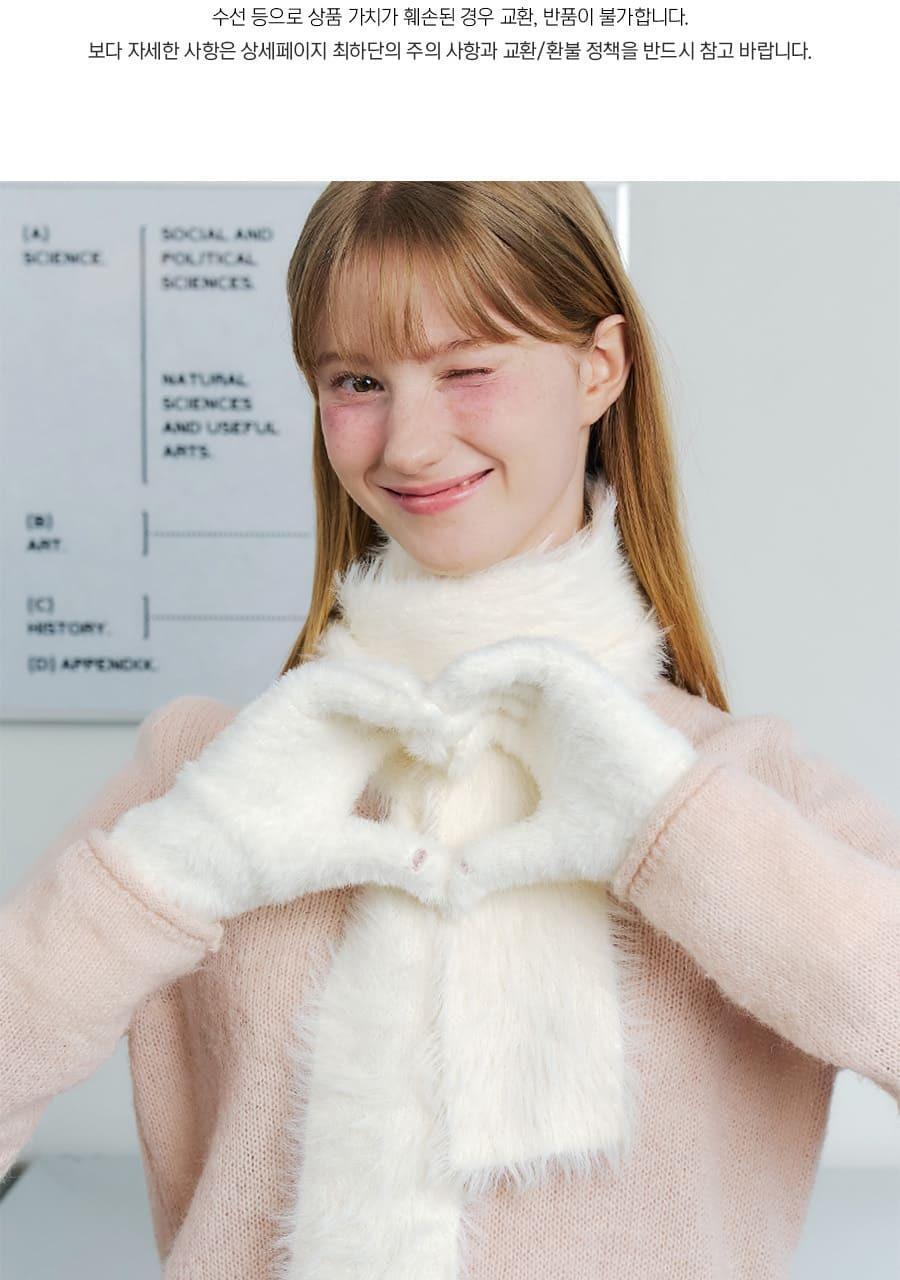 OY Gift Anbrox Soft Fuzzy Fingerless Gloves (3-Pack)