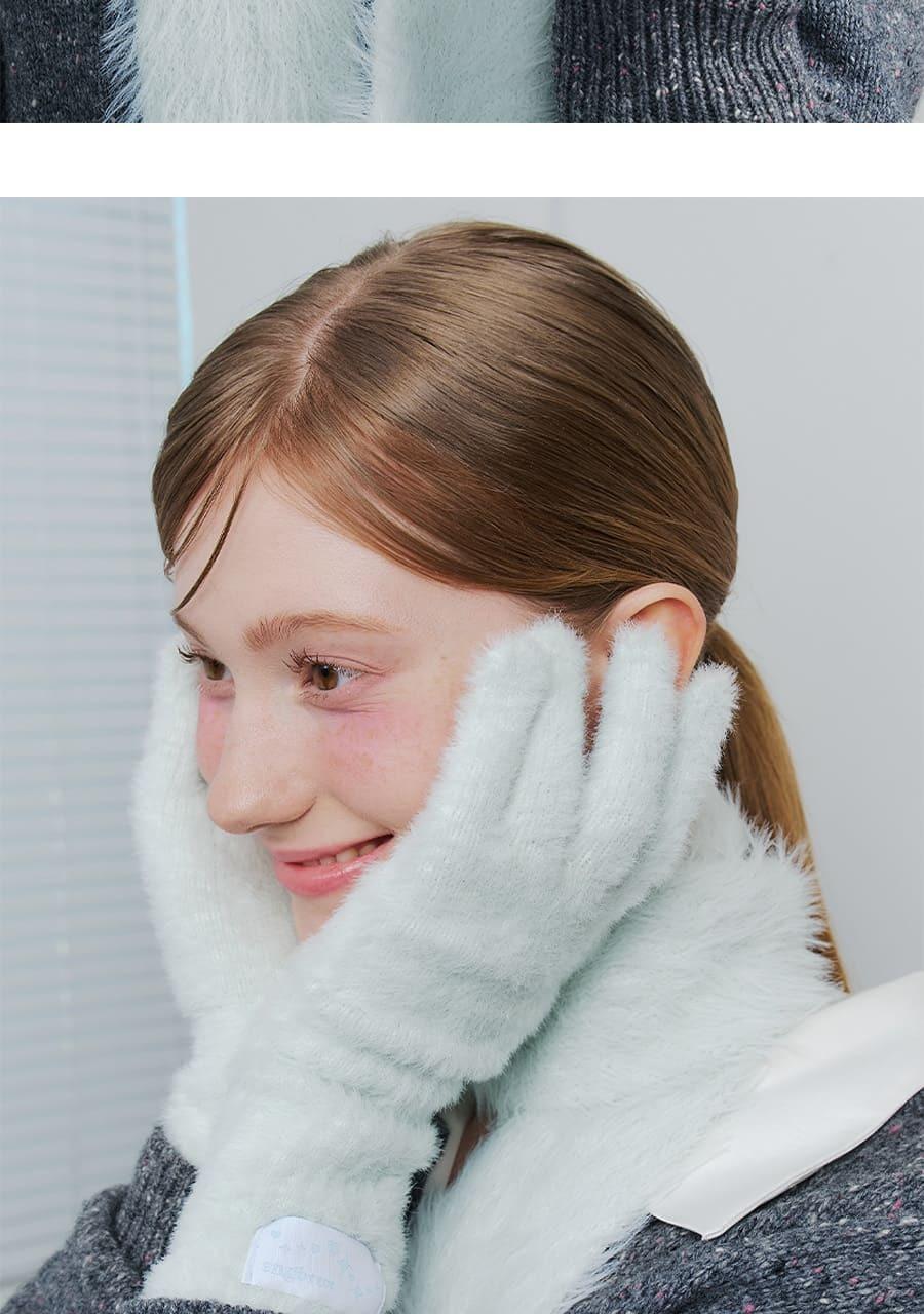 OY Gift Anbrox Soft Fuzzy Fingerless Gloves (3-Pack)