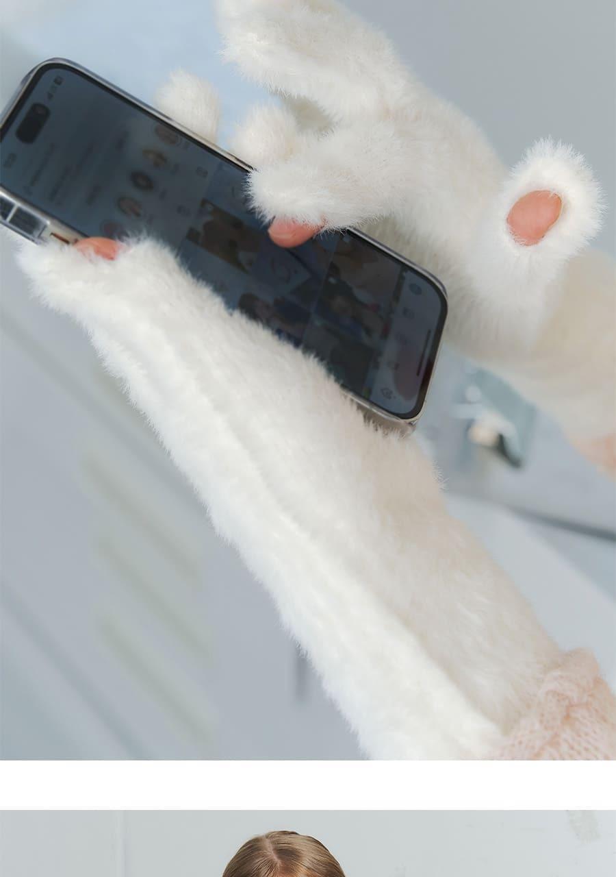 OY Gift Anbrox Soft Fuzzy Fingerless Gloves (3-Pack)