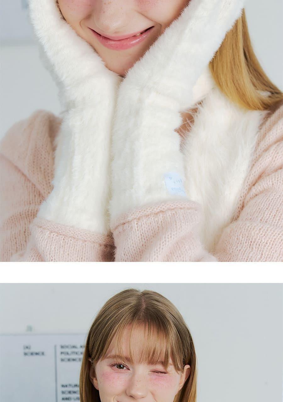 OY Gift Anbrox Soft Fuzzy Fingerless Gloves (3-Pack)