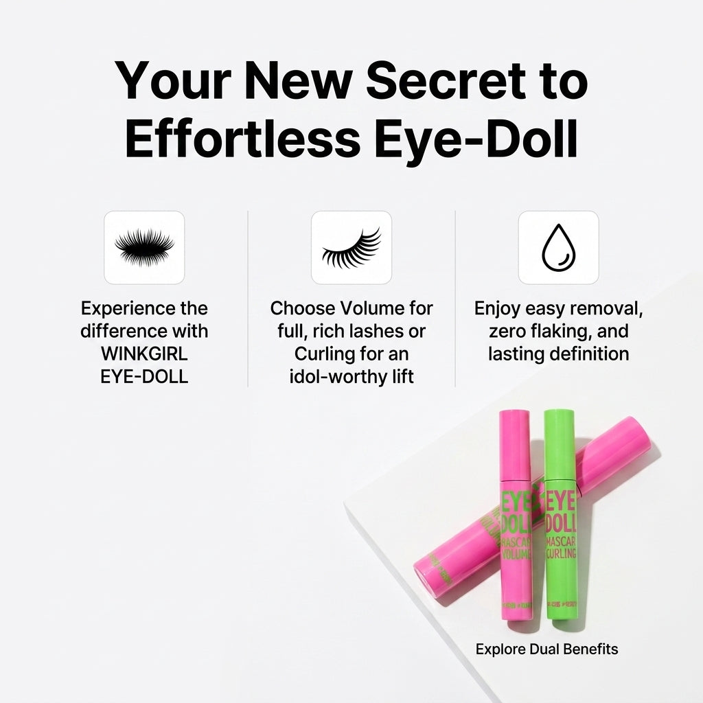 WinkGirl Idol Mascara Duo Set - Volumizing & Lengthening