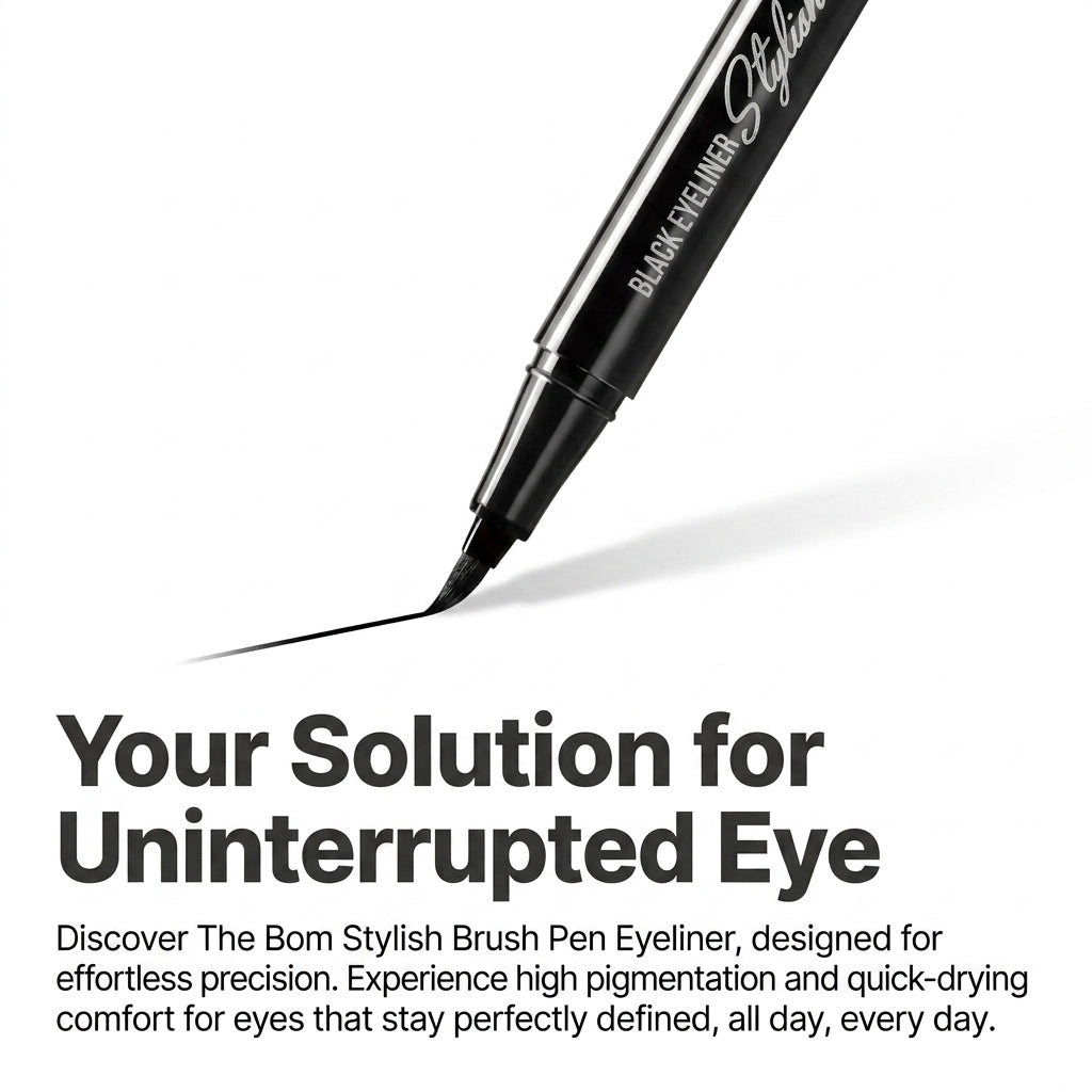 The Bom Stylish Brush Pen Liquid Eyeliner for Precise Eye Makeup