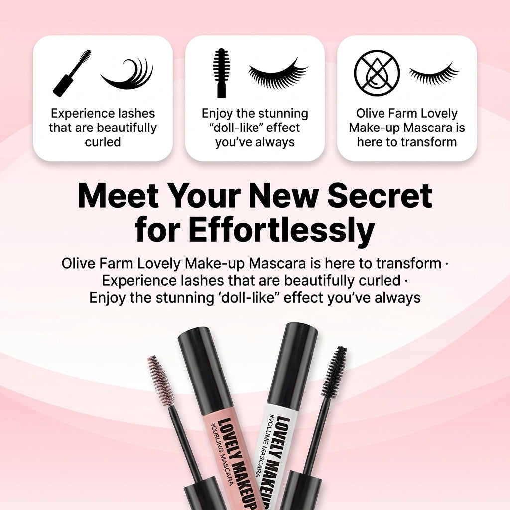 Olive Farm Lovely Makeup Mascara Duo Set