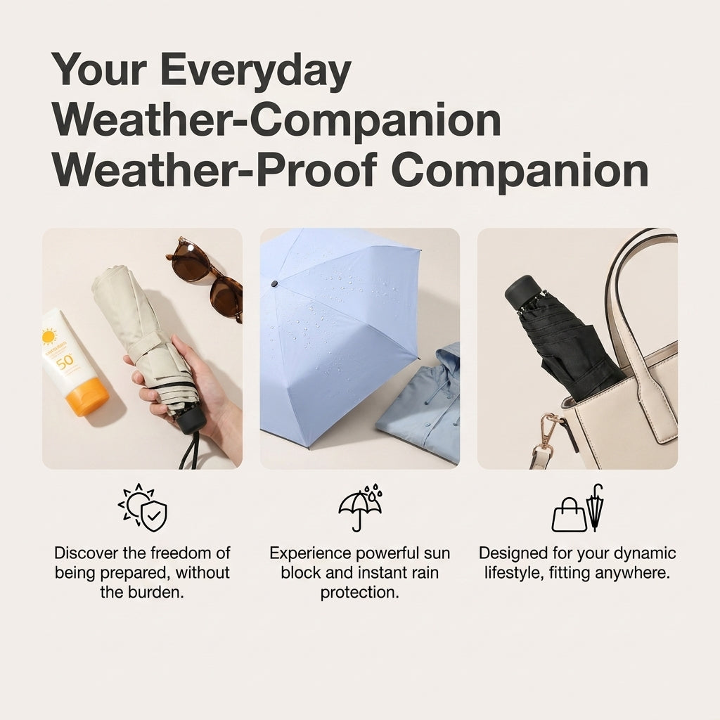 Olive Young Ultra Mini Blackout UV Umbrella Parasol (3 Colors)
