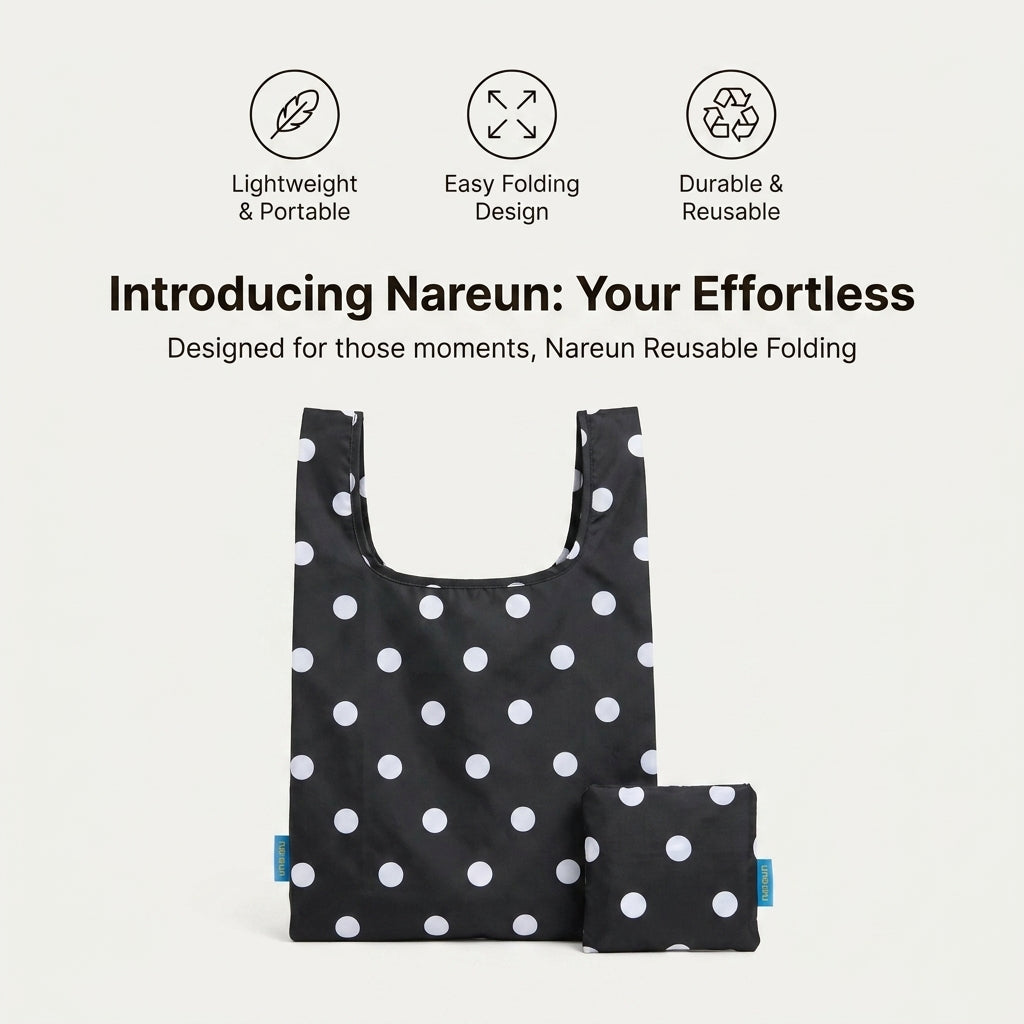 Nareun Reusable Foldable Eco Bag - 10 Designs