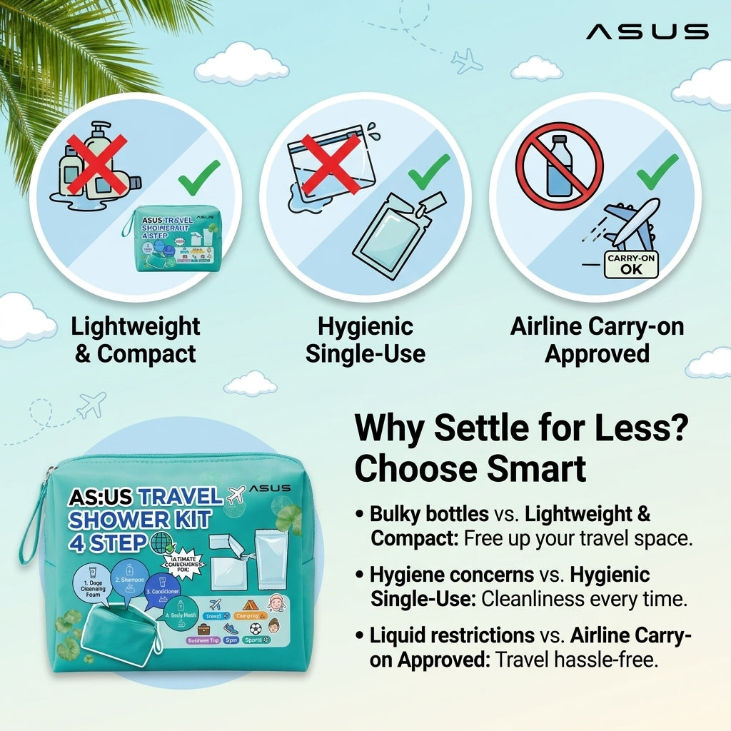 Travel Shower Kit 4 Steps