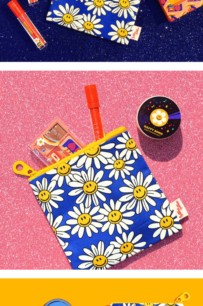 Wiggle Wiggle Smile We Love Cotton Pouch Bag