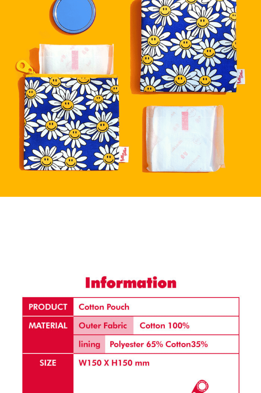 Wiggle Wiggle Smile We Love Cotton Pouch Bag