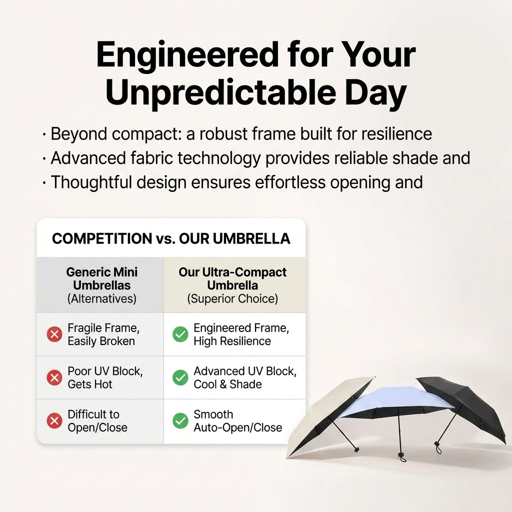 Olive Young Ultra Mini Blackout UV Umbrella Parasol (3 Colors)