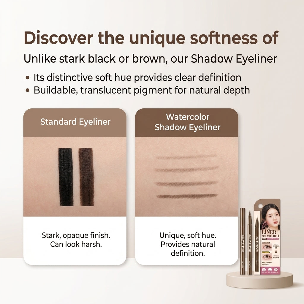 The Bom Watercolor Shading Eyeliner for Natural Eye Makeup
