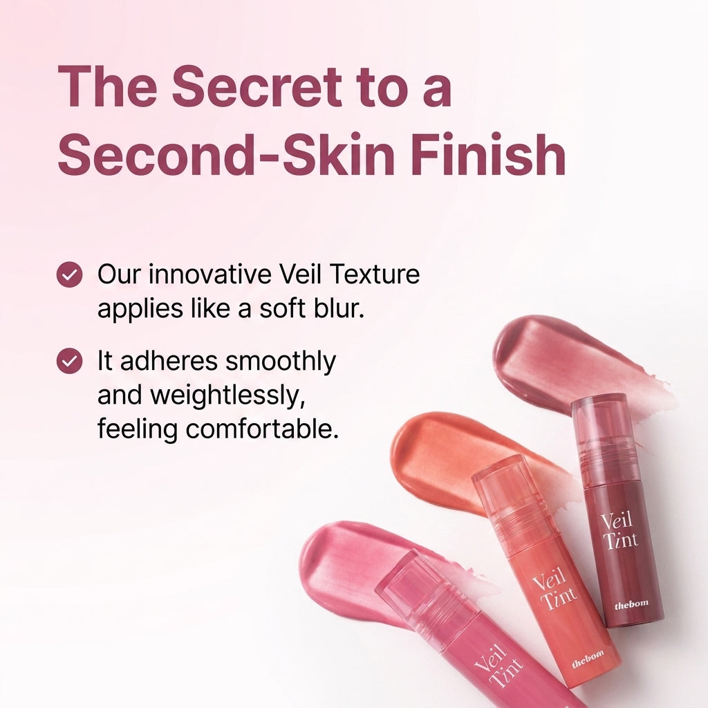 The Bom Veil Tint Lip Stain for Natural Look