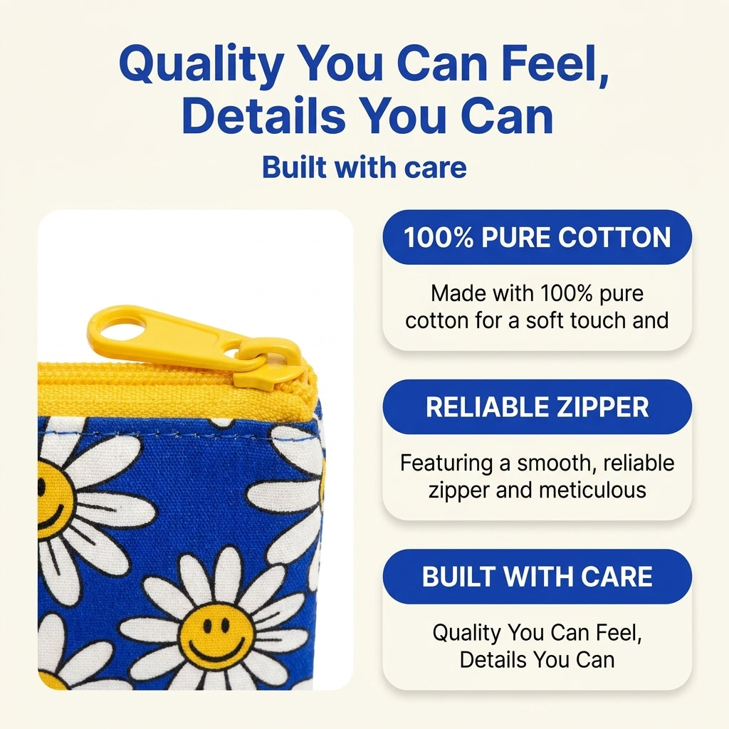 Wiggle Wiggle Smile We Love Cotton Pouch Bag