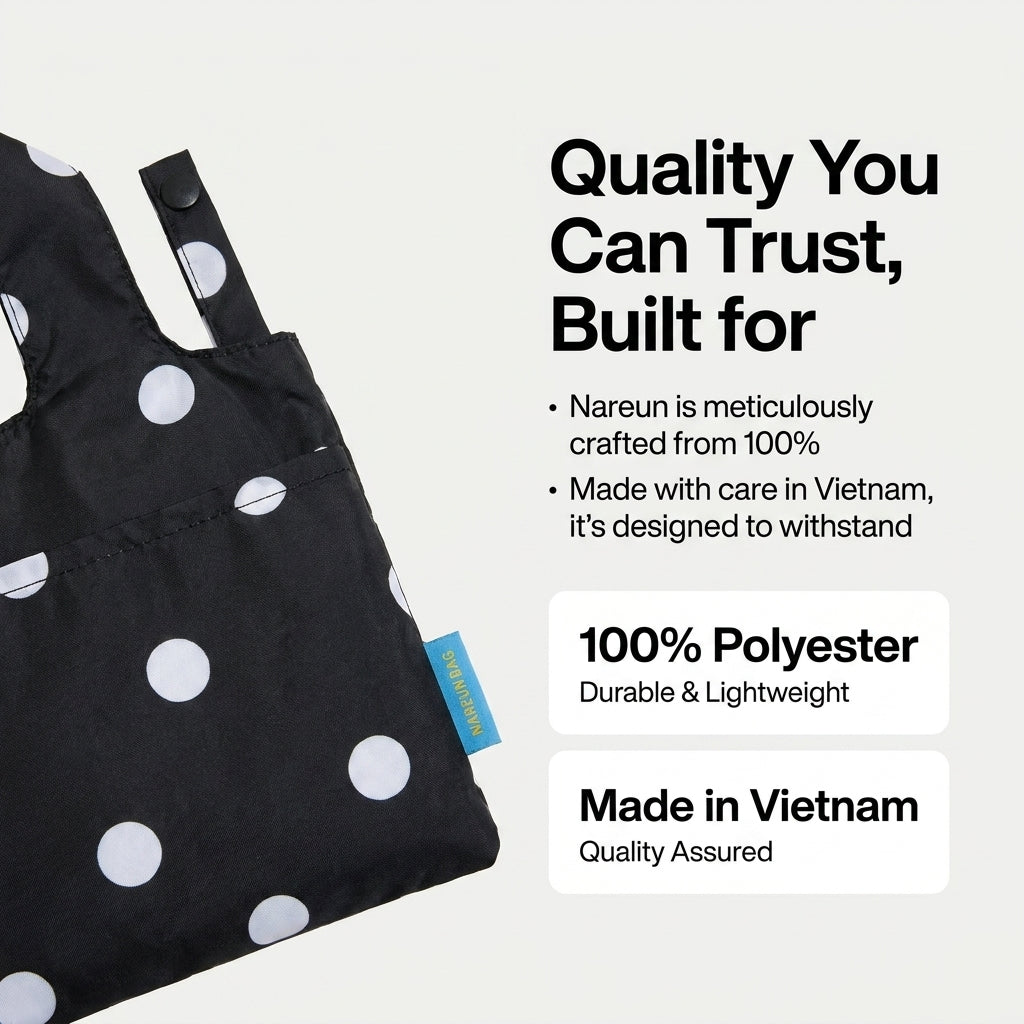 Nareun Reusable Foldable Eco Bag - 10 Designs