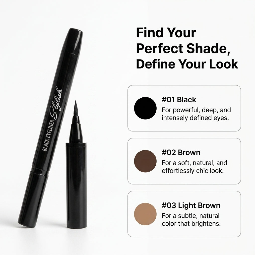 The Bom Stylish Brush Pen Liquid Eyeliner for Precise Eye Makeup