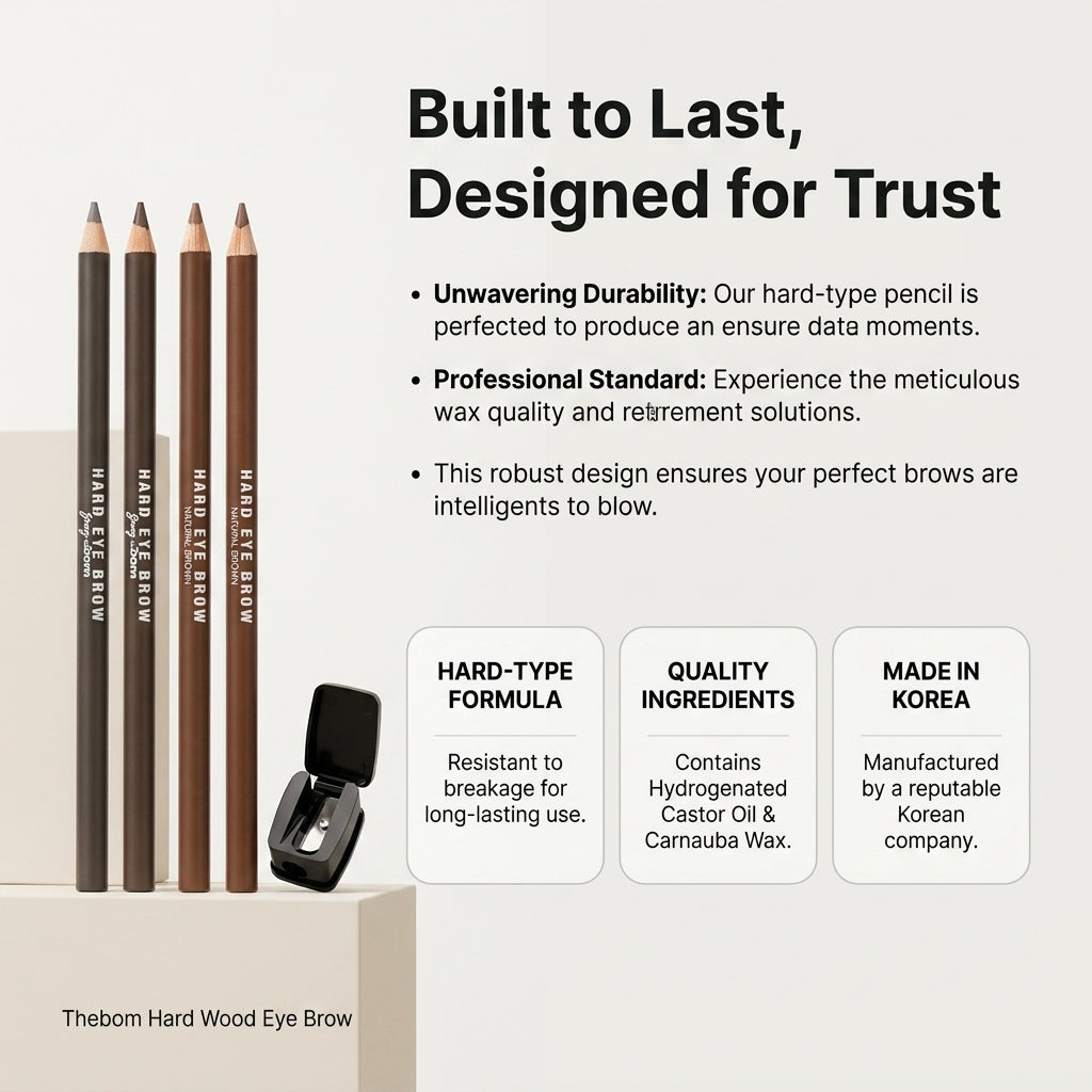 The Bom Hardwood Eyebrow Pencil Set (2 Pcs)