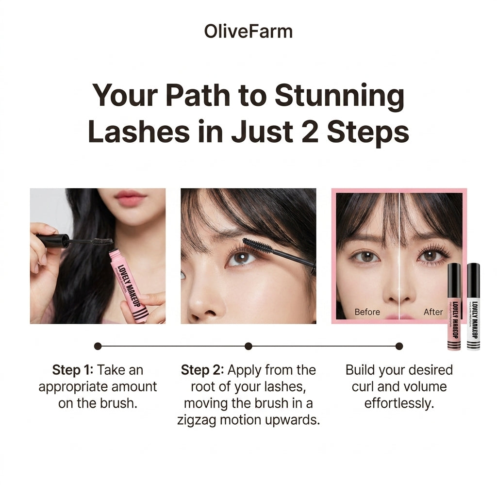 Olive Farm Lovely Makeup Mascara Duo Set