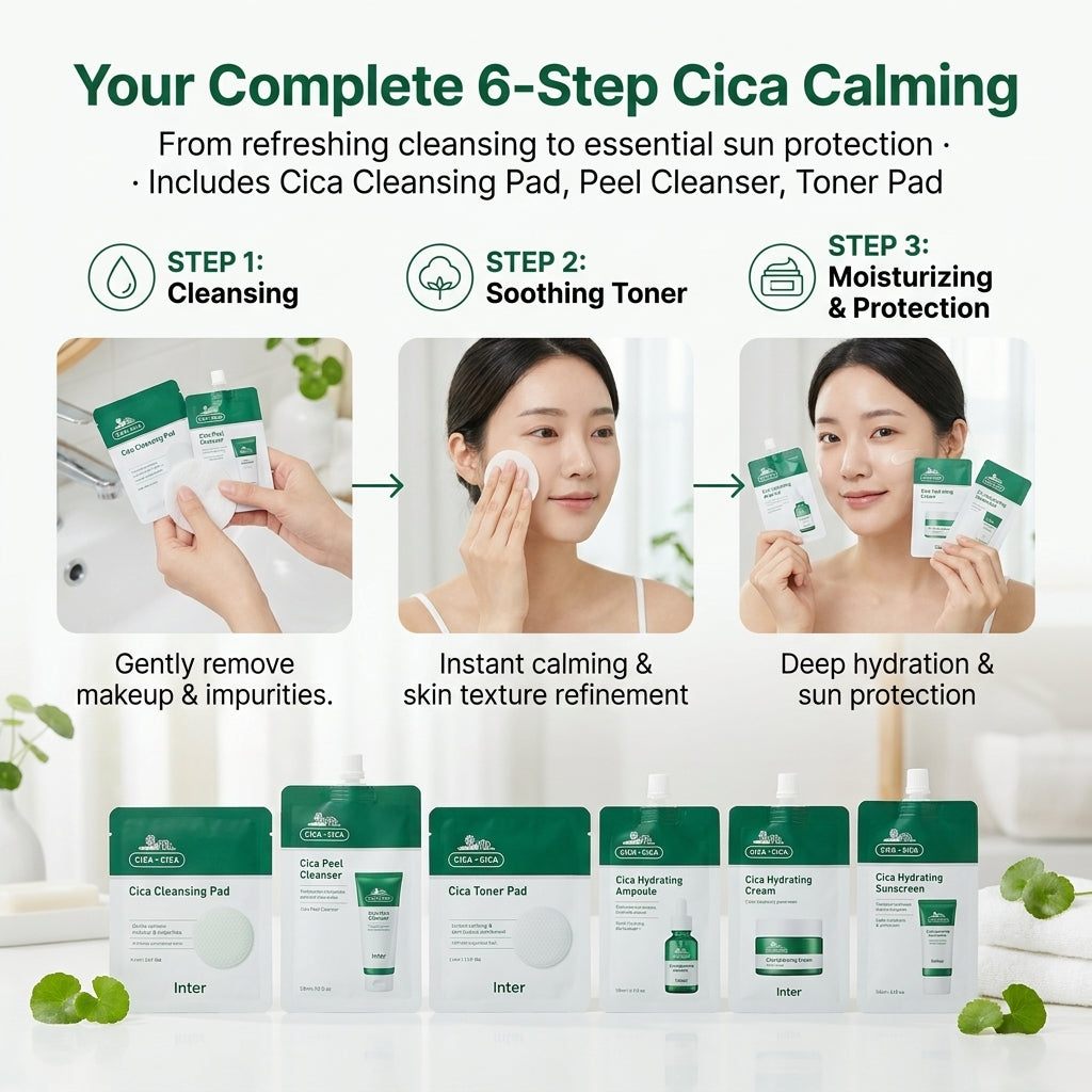 CICA Soothing Facial Kit 6 Steps