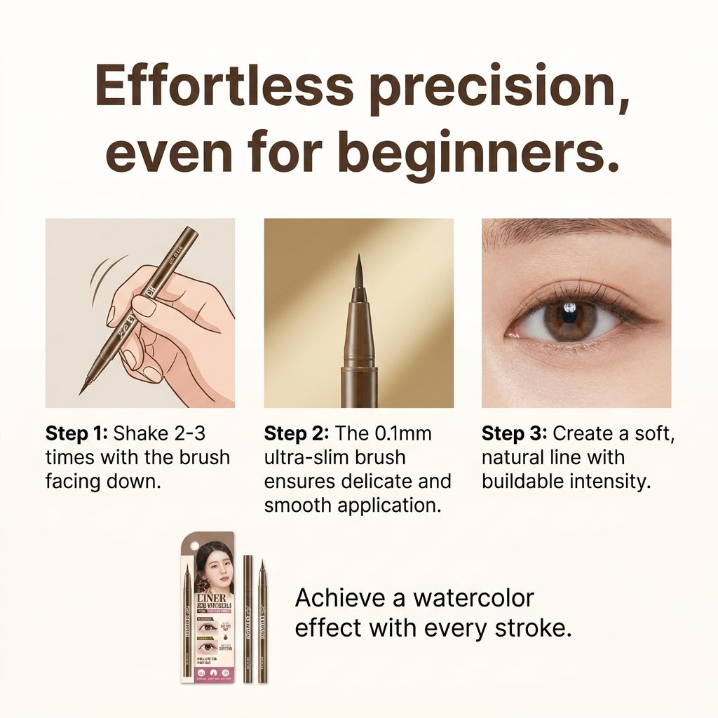The Bom Watercolor Shading Eyeliner for Natural Eye Makeup
