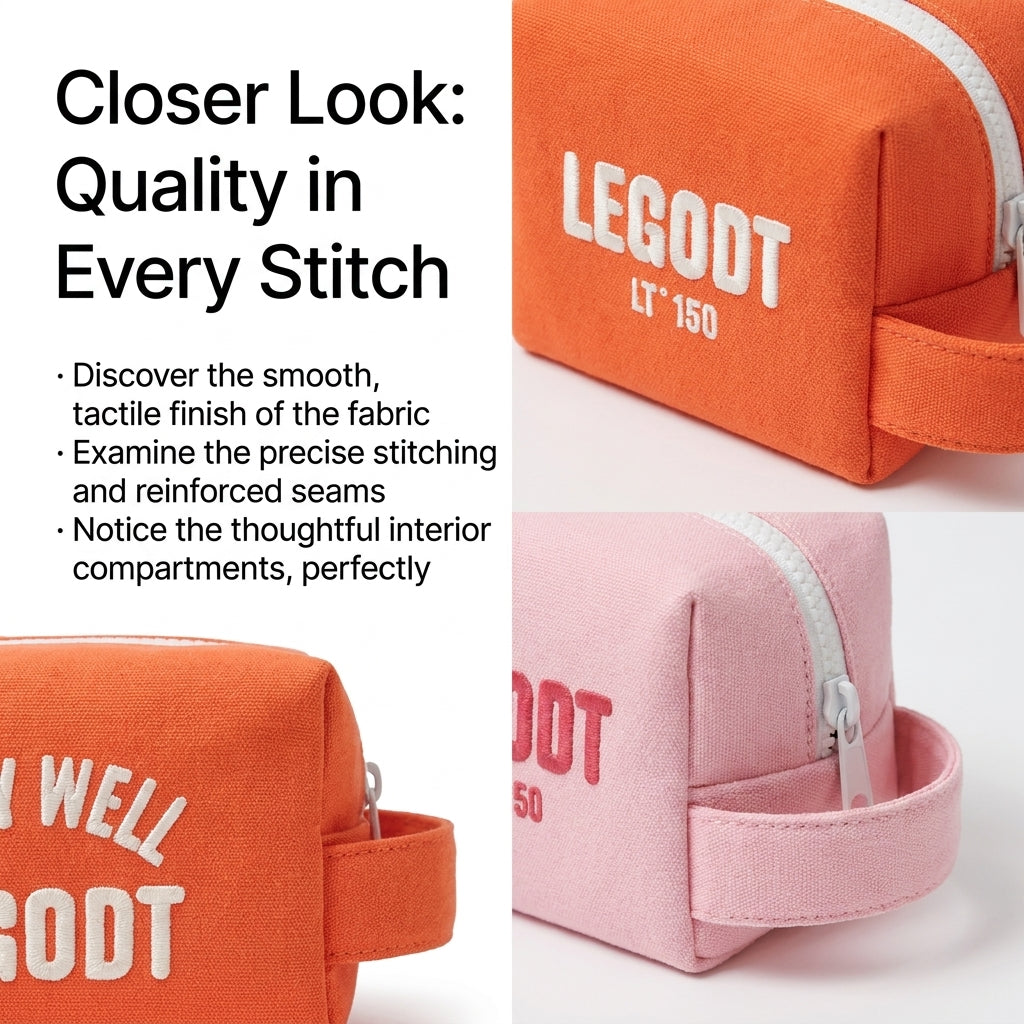 Legot Handy Cube Travel Pouch L - 5 Colors Organizer Bag
