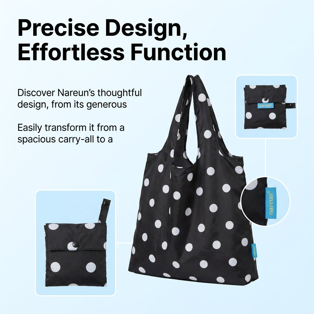 Nareun Reusable Foldable Eco Bag - 10 Designs