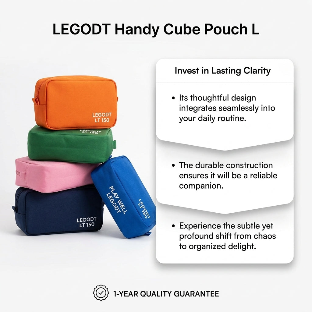 Legot Handy Cube Travel Pouch L - 5 Colors Organizer Bag