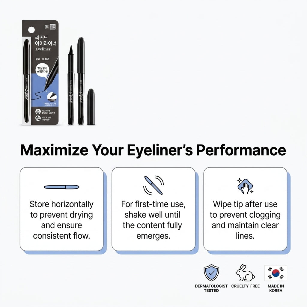 The Bom Stylish Brush Pen Liquid Eyeliner for Precise Eye Makeup