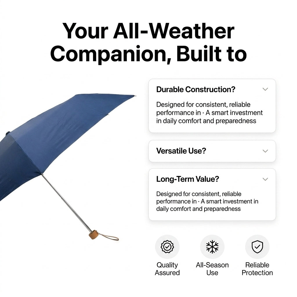 Ultralight UV Sun & Rain Umbrella - Navy