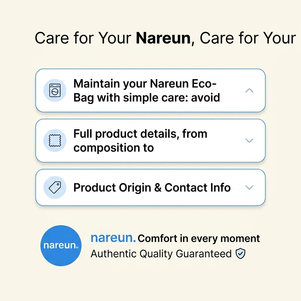 Nareun Reusable Foldable Eco Bag - 10 Designs