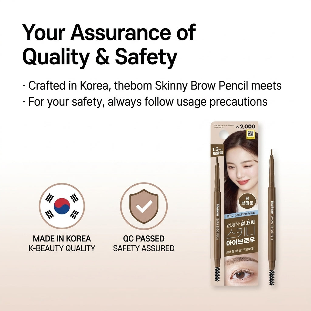 The Bom Slim Eyebrow Pencil for Defined Brows