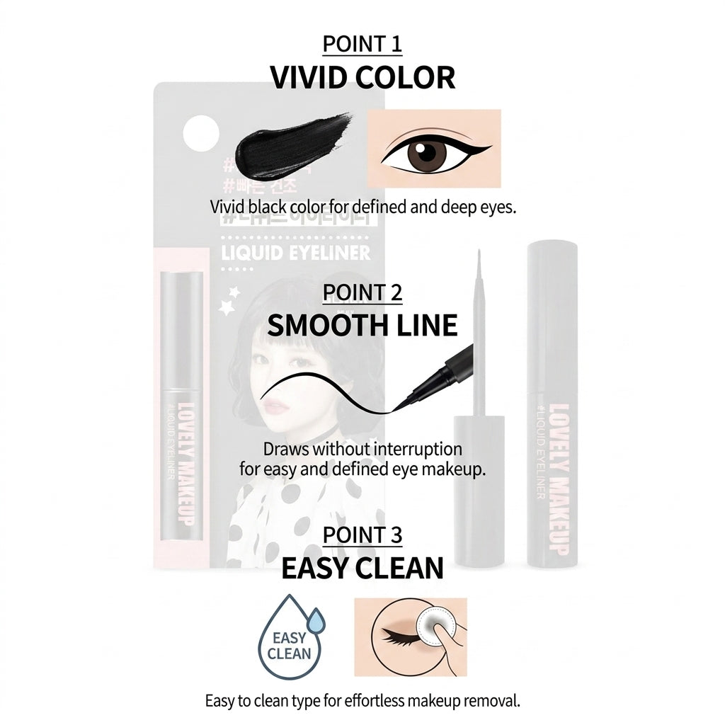 Olive Farm Lovely Liquid Eyeliner for Makeup