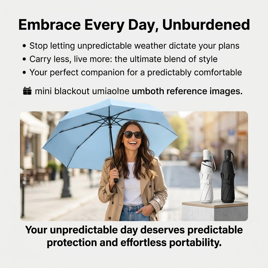 Olive Young Ultra Mini Blackout UV Umbrella Parasol (3 Colors)