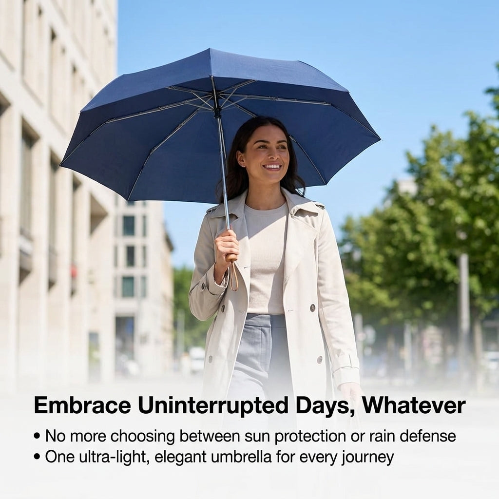 Ultralight UV Sun & Rain Umbrella - Navy