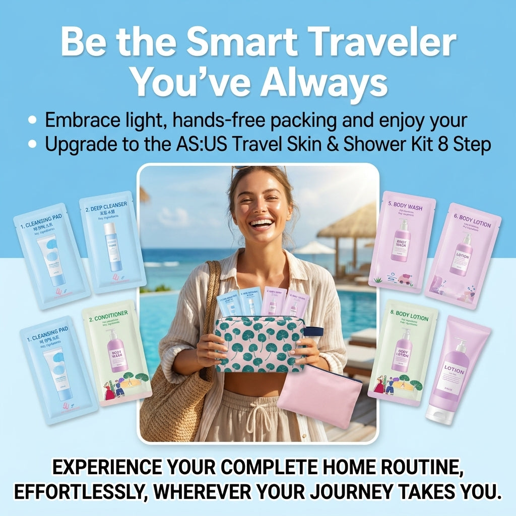 Travel Skin & Shower Kit 8 Steps
