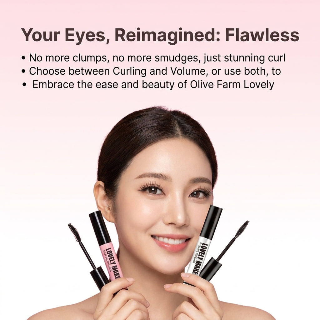 Olive Farm Lovely Makeup Mascara Duo Set