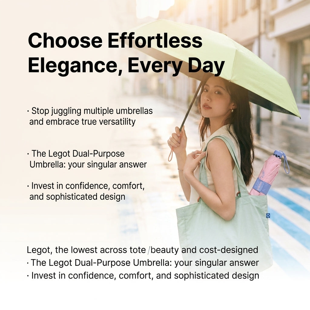 Exclusive Legote Dual-Use Umbrella - 5 Stylish Colors