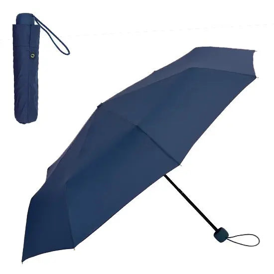 Olive Young Compact Navy Manual 3-Fold Umbrella