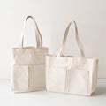 Simple Life Organic Canvas Tote Bag Set (2-Pack)