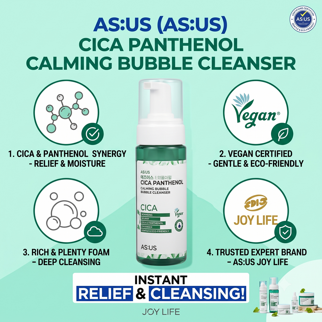 CICA Panthenol Calming Bubble Cleanser