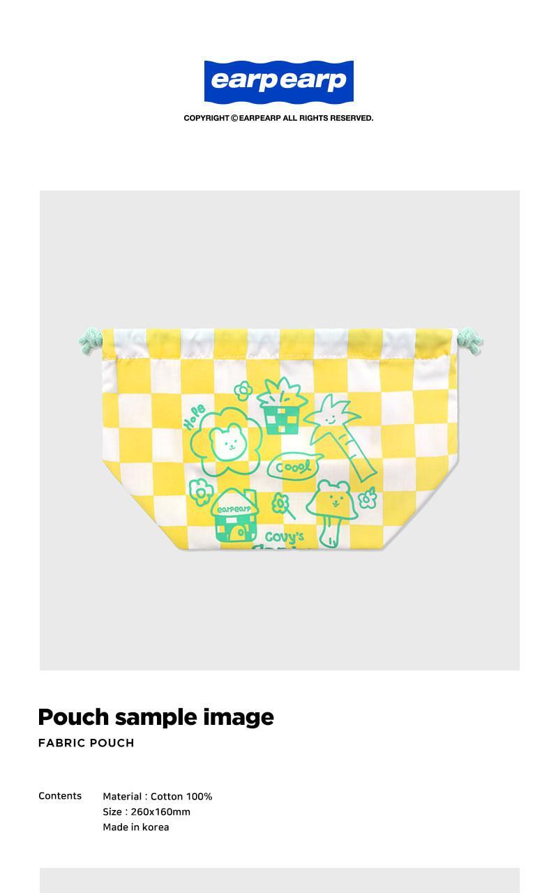Covy Garden Yellow Drawstring Pouch Bag