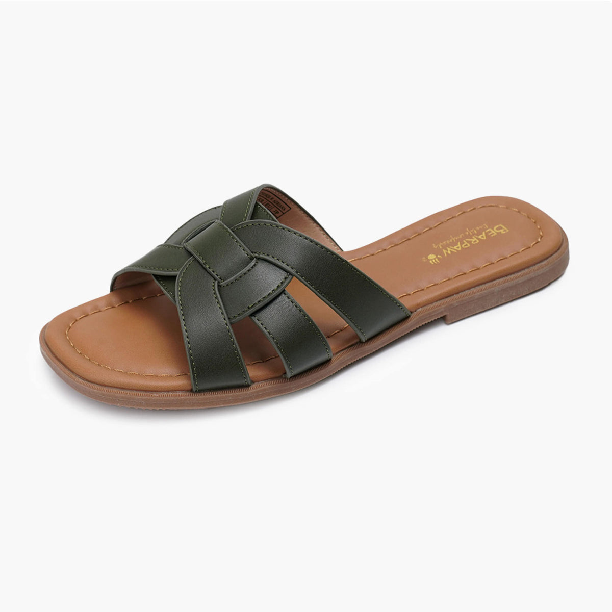 BEARPAW ADRIANA Slides Khaki